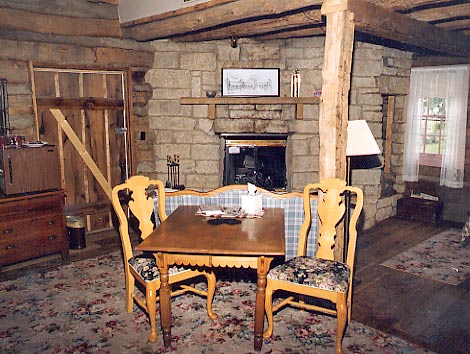 Parker Cabin Living Room Log Cabin Guest House